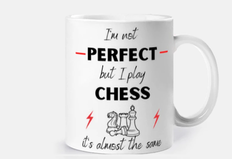 Cup gift chess player gift chess player