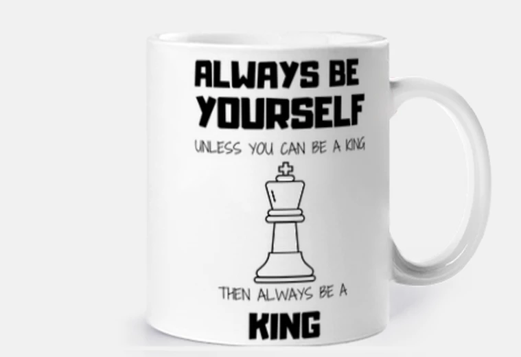 Cup gift chess player gift chess player