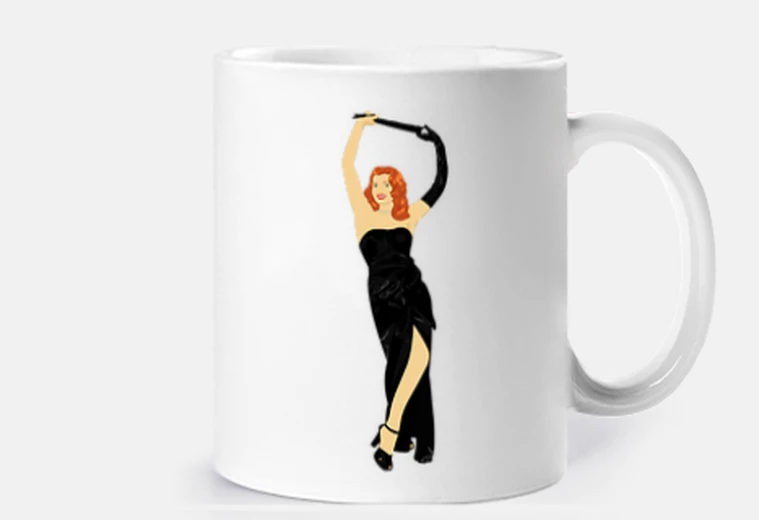 Tazza Gilda balla con un guanto