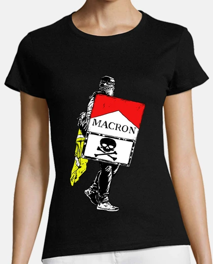 Tee-shirt gilets jaunes-gilets jaunes-macron-paris france