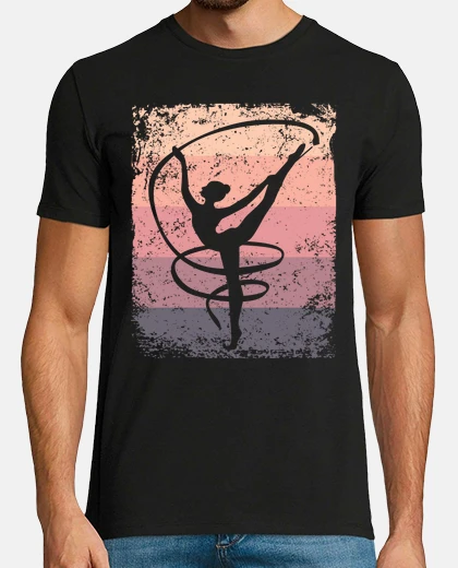 Camiseta gimnasta banda retro gimnasia rítmica