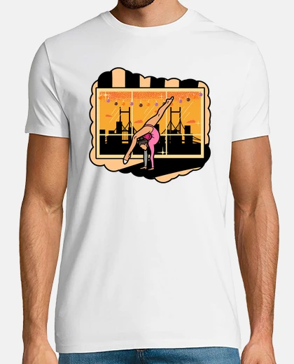 Camiseta Gimnasta, Parada de manos, Retro