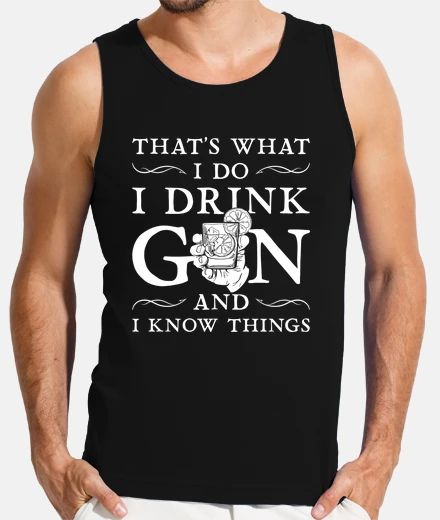 T-shirt gin che dice regalo amante del gin
