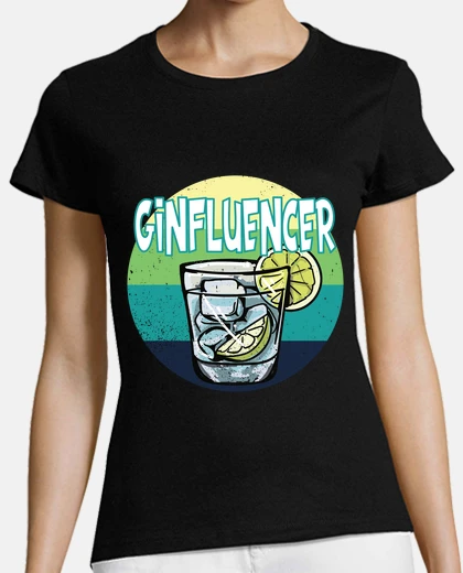 Tee-shirt gin disant ginfluencer