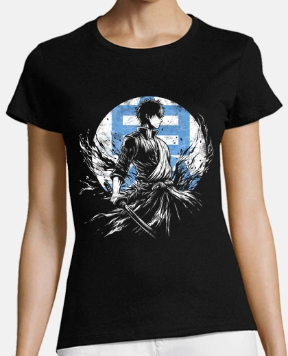 Tee-shirt gin samouraï blanc