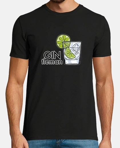 Camiseta gin tonic longdrink bebedor fiesta jga regalo