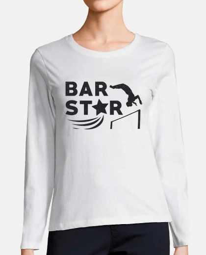T-shirt ginnastica unven bar ginnasta con trave