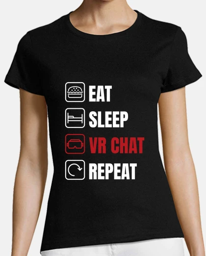 T-shirt gioca dormi mangia e ripeti eat  gioca