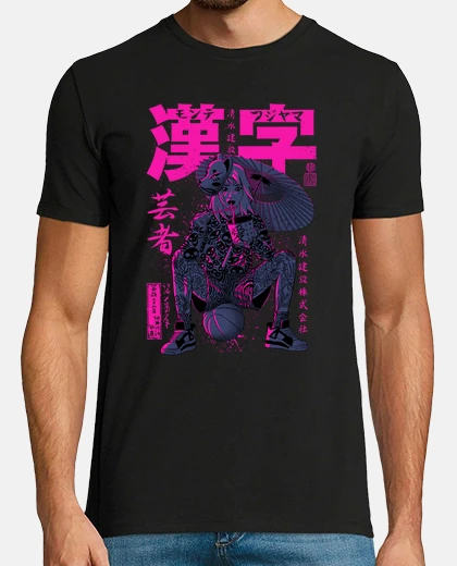 T-shirt giocatore di basket al neon