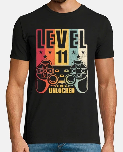 T-shirt giocatore di compleanno di gioco sblocc