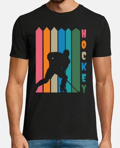 T-shirt giocatore di hockey