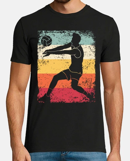 T-shirt giocatore di pallavolo beach volley ret