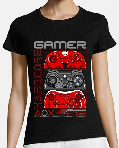 T-shirt giocatore futuristico hardcore