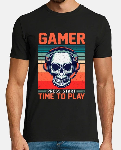 T-shirt giocatore premere ora di inizio per giocare a t-shirt premium da uomo