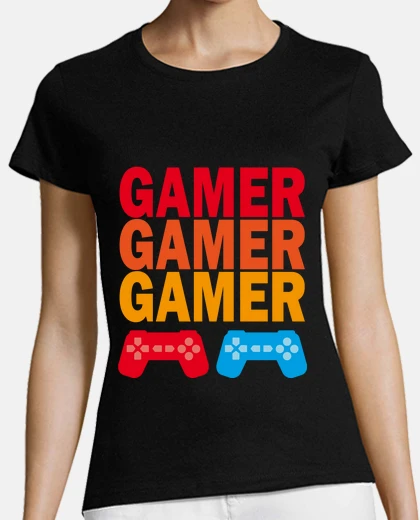 T-shirt giocatore videogiochi