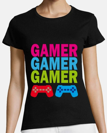 T-shirt giocatore videogiochi