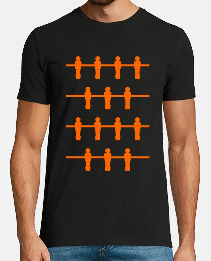 T-shirt Giocatori di calcio balilla arancione