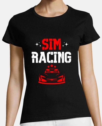T-shirt giochi di corse sim