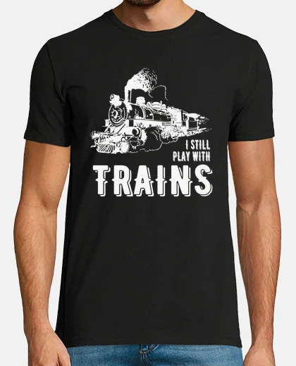 T-shirt gioco ancora con i treni tshirt design travel