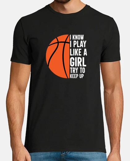 T-shirt Gioco come una ragazza di basket