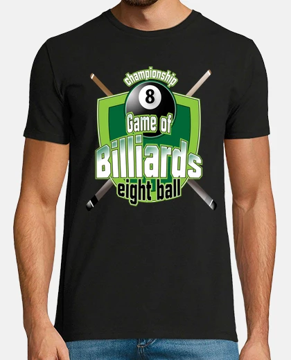T-shirt gioco of biliardo otto ball