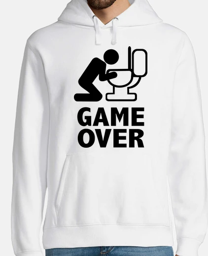 Felpa gioco su vomito toilette