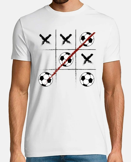 T-shirt gioco tre in ray a pallone da calcio ne
