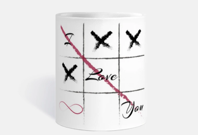 Tazza gioco tre in ray ai you amoree infinito