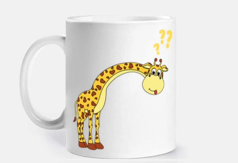 Girafe drôle