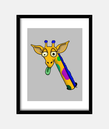 Cadre girafe folle