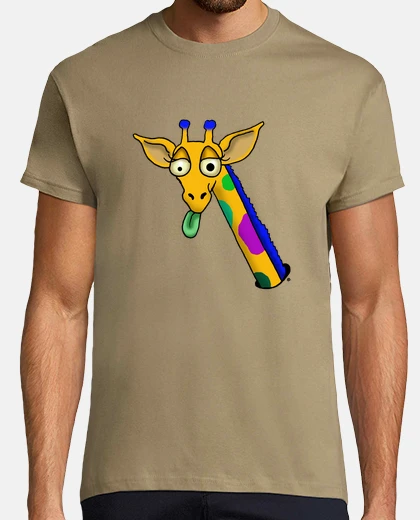 Tee-shirt girafe folle