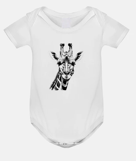 Kids giraffe animal image drawing baby body onesie