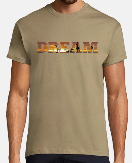 T-shirt giraffe sogno-tramonto.