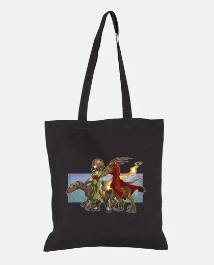 Bag girl and dinos