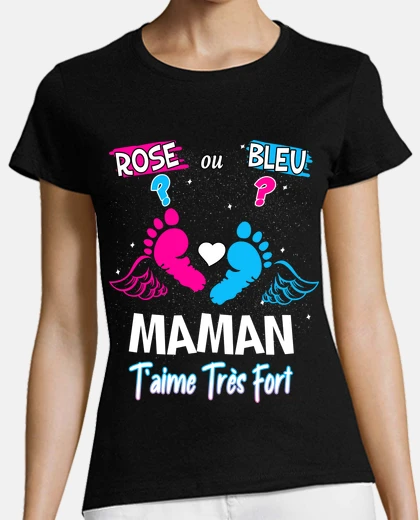 Playera girl or boy announces baby pink blue