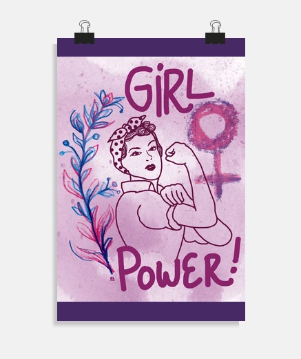 Poster girl power poster