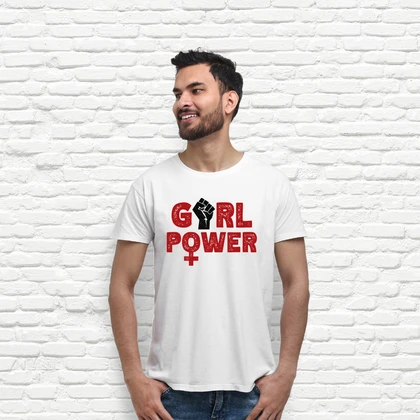 Camiseta girl power puño feminista 8m laTostadora
