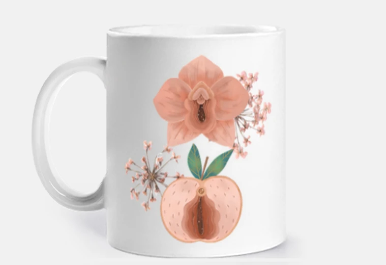 Cup girl power vagina apple blossom