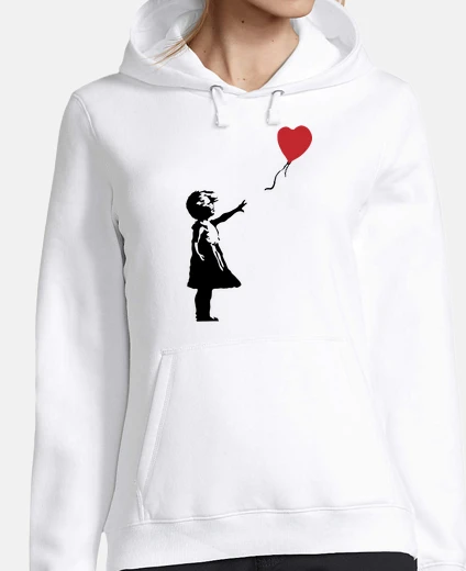 Hoodie girl with balloon