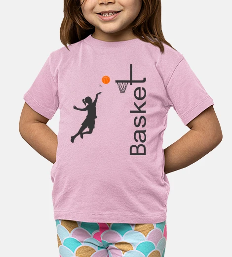 Kids girl&#39;s basketball t-shirt - short sleeve