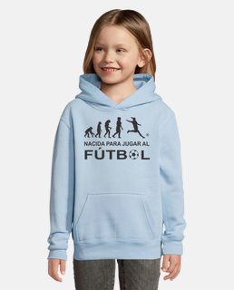 girl sweatshirt born to play female soccer