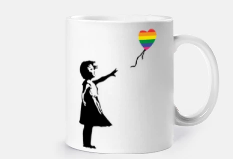 Girl with balloon LGTB