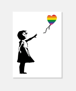 Girl with balloon LGTB