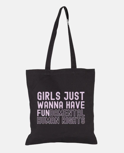 Bolsa GIRLS JUST WANNA HAVE FUNDAMENTAL HUMAN RIGHTS