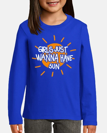 Kids girls just wanna have sun (red-dark)