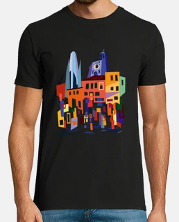 girona colors man, short sleeve