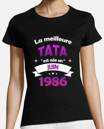 T-shirt giugno 1986 tata umorismo regalo