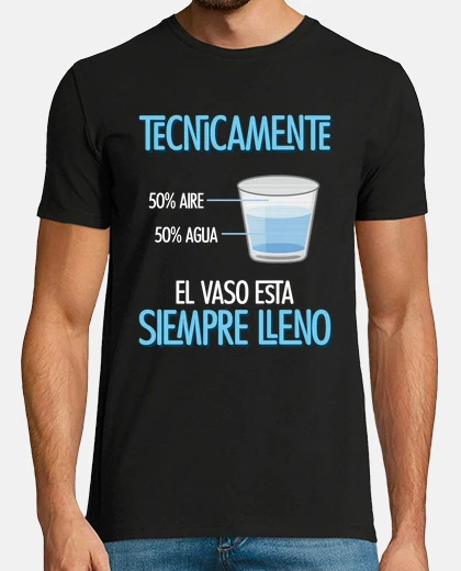 T-shirt glass full scientist optimistic positive teacher physics