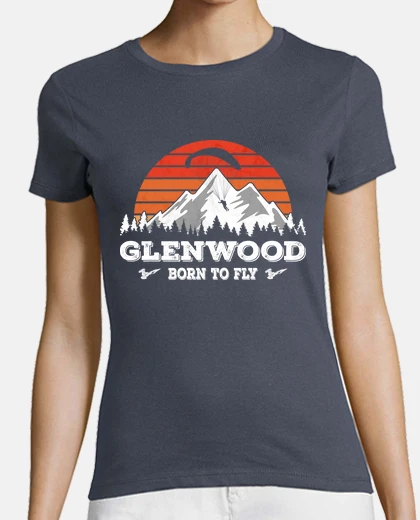 T-shirt Glenwood Born to Fly Paragliding