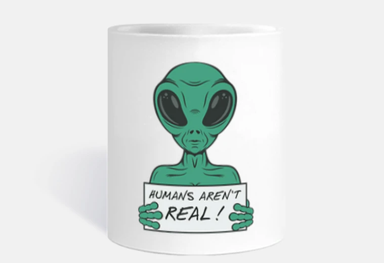 Tazza gli umani non sono reali